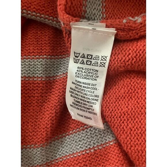 Nula Bug Knit Dress Size 4T Girls Orange Gray - Picture 6 of 6